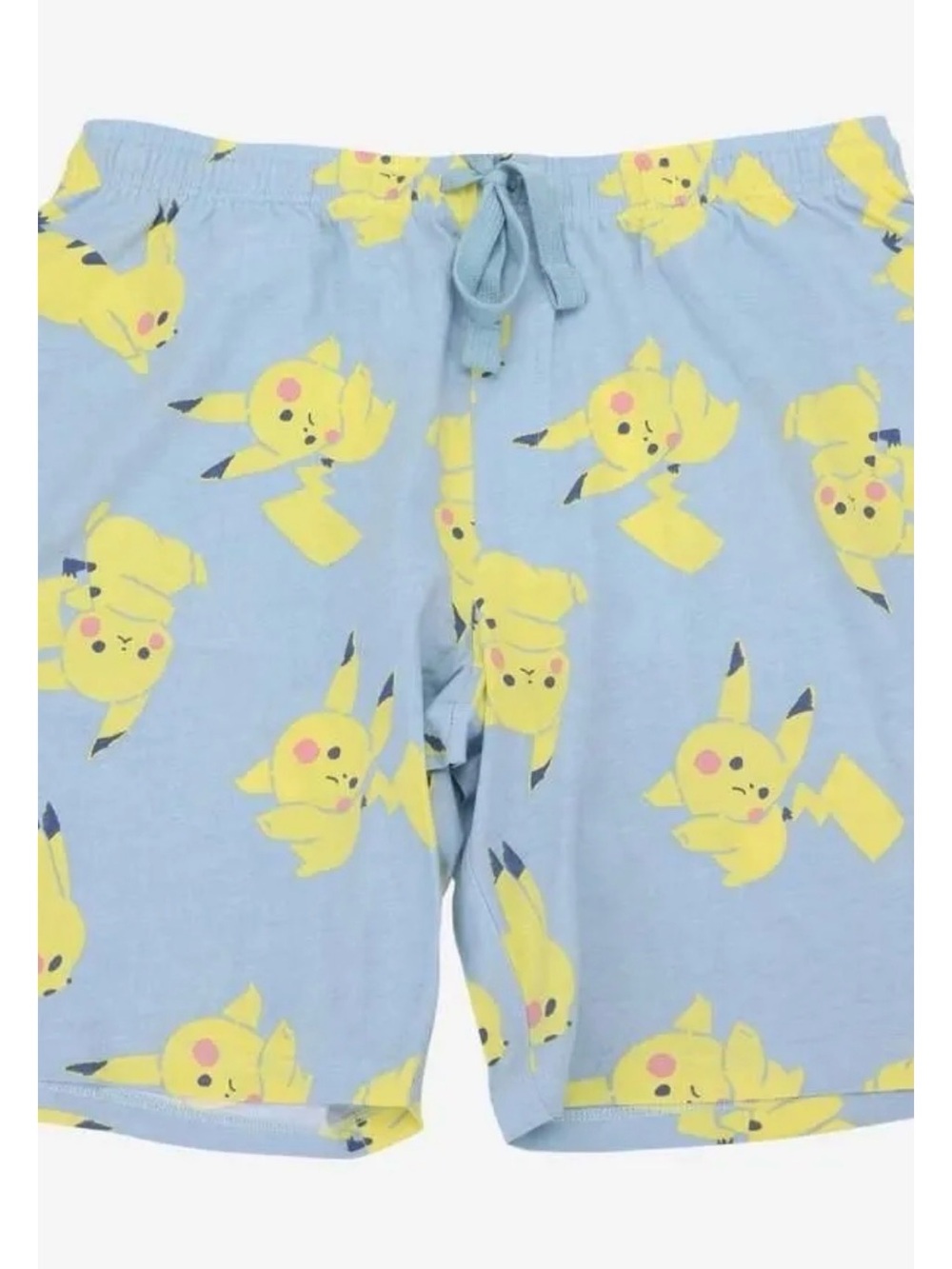 Pikachu Print Light Blue Lounge Shorts